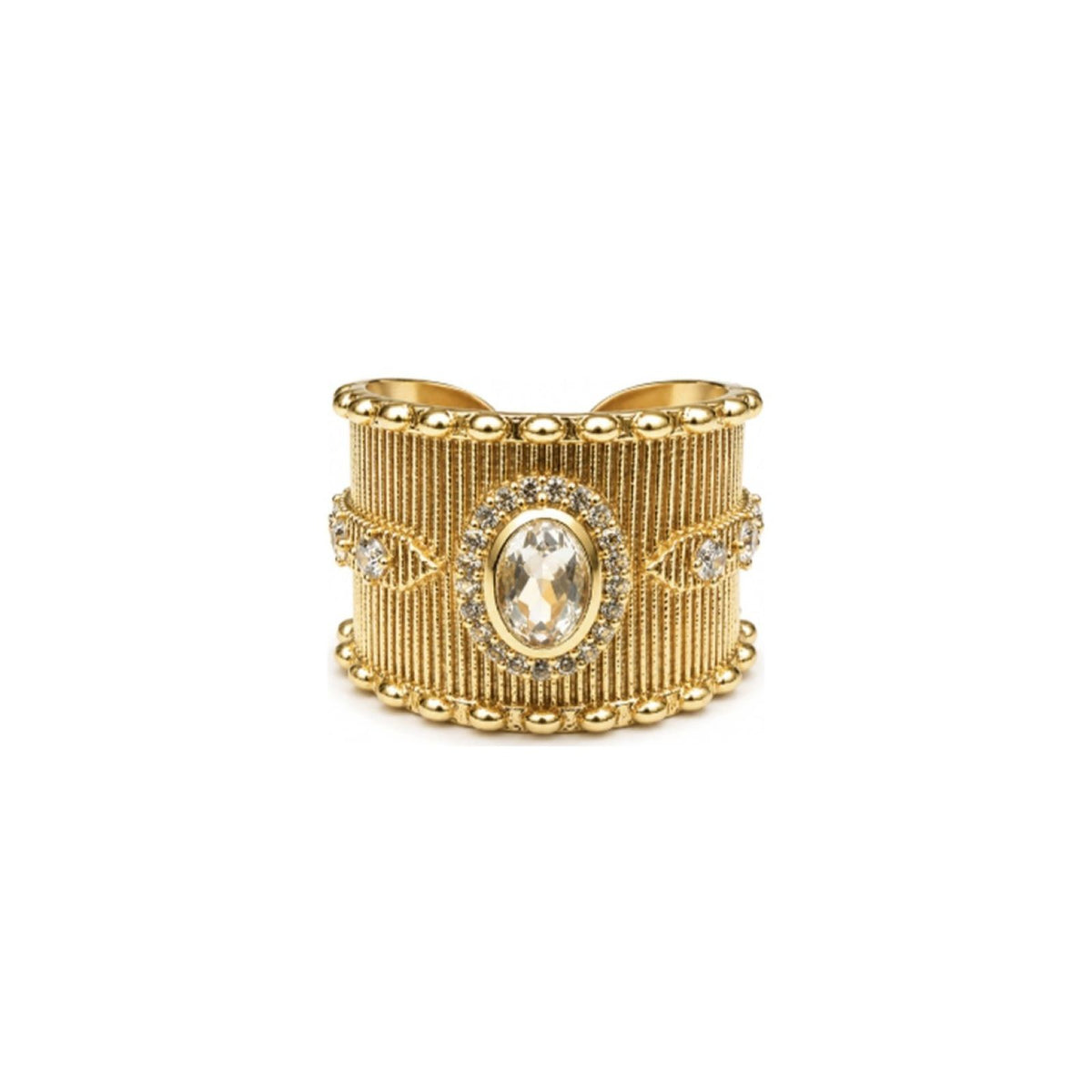 Lidia Gold Ring <br/> with Green Amethyst