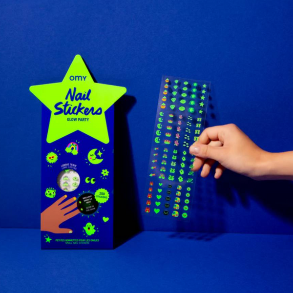 Nail <br/> Stickers <br/> Glow Party