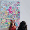 Large <br/> Poster <br/> Lily Unicorn with Stickers