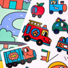 Montessori <br/> Decor Stickers <br/> Vroom Vroom