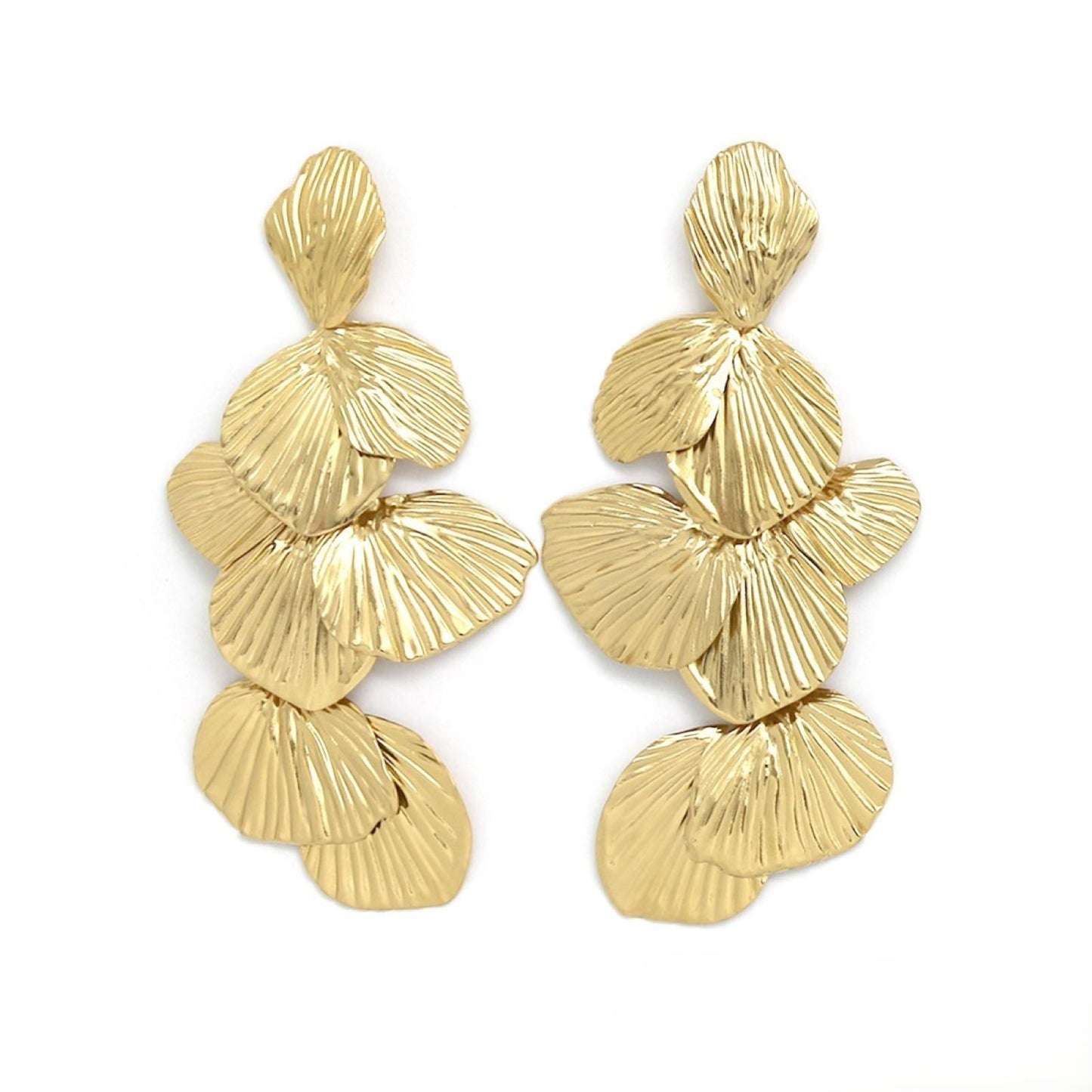 Mermaid Earrings <br/> with Gold Petals