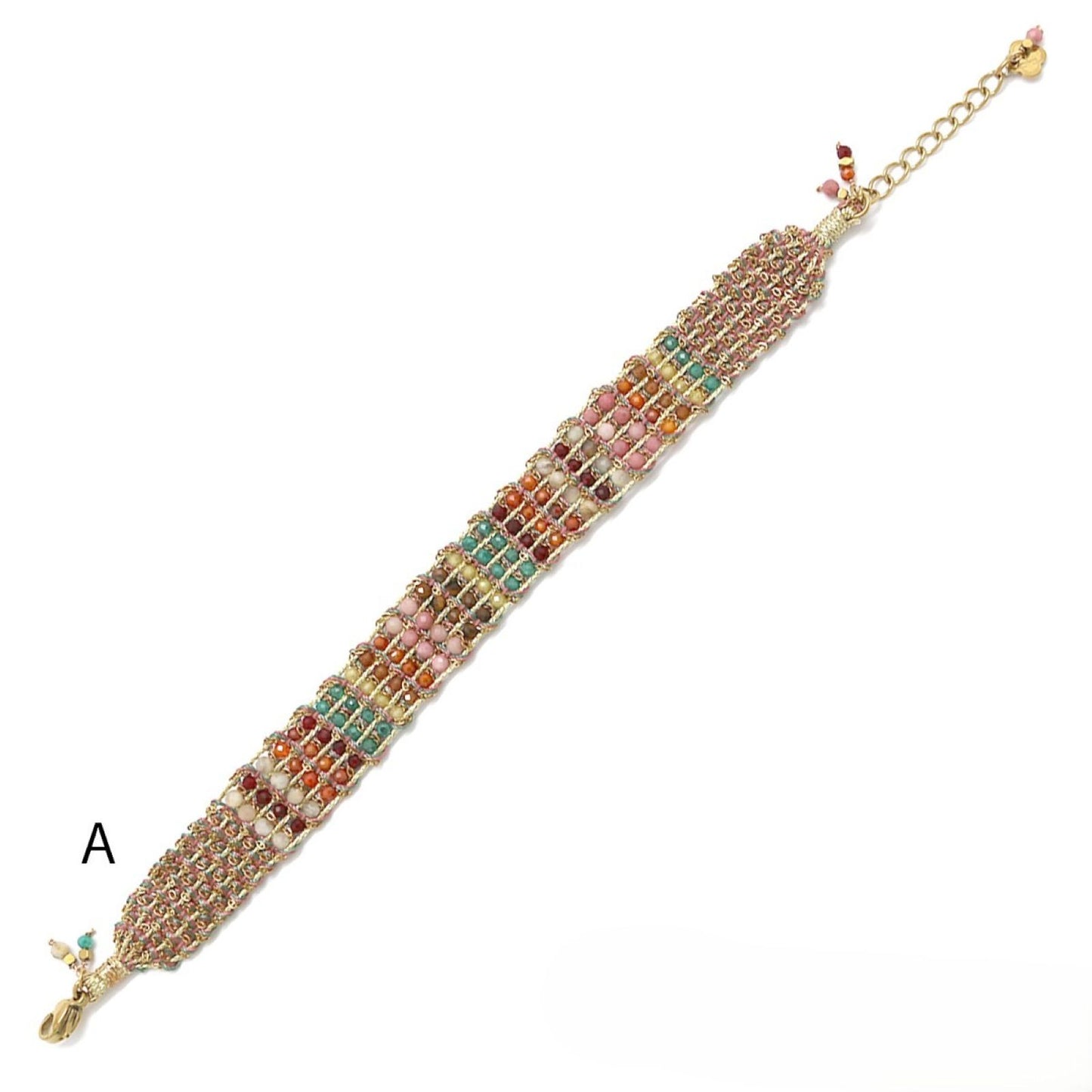 Four-Stone <br/> Woven Bracelet - A