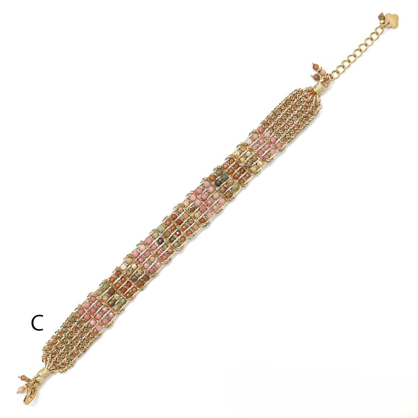 Four-Stone <br/> Woven Bracelet - C
