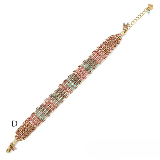 Four-Stone <br/> Woven Bracelet - D