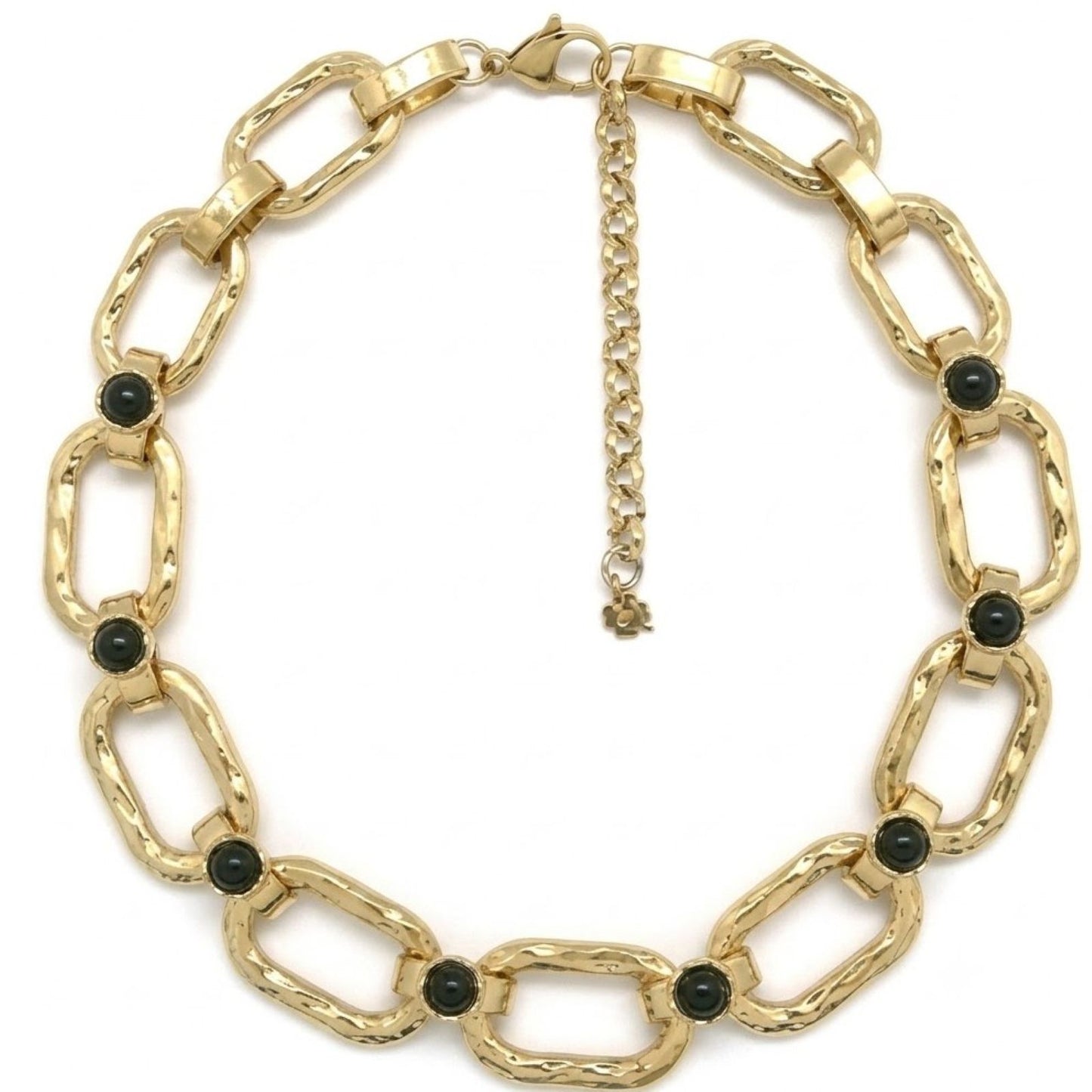 Gold Rectangular Link <br/> Chain Necklace