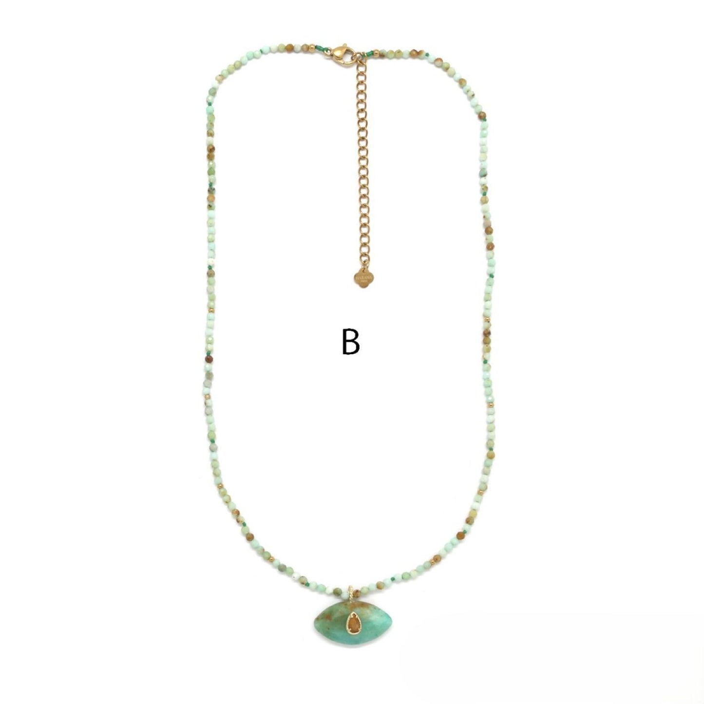 Amazonite Necklace <br/> Amazonite Jade Eye B