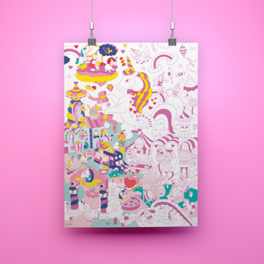 Large <br/> Poster <br/> Lily Unicorn