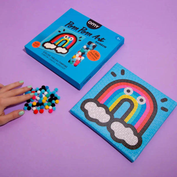 Pom Pom <br/> Art <br/> Rainbow