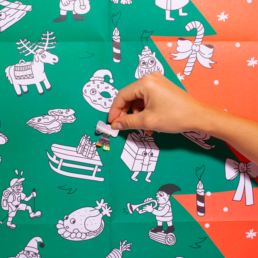 Large <br/> Poster <br/> Giant Tree with Glitter Stickers