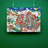 Large <br/> Poster <br/> Santas Workshop With Stickers