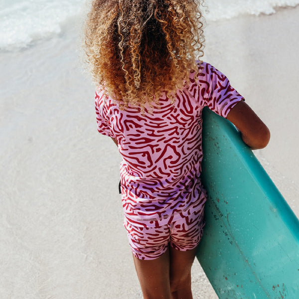 Pair it with Coral Floral swim shorts