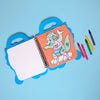 Super <br/> Coloring & Stickers Book <br/> Dino