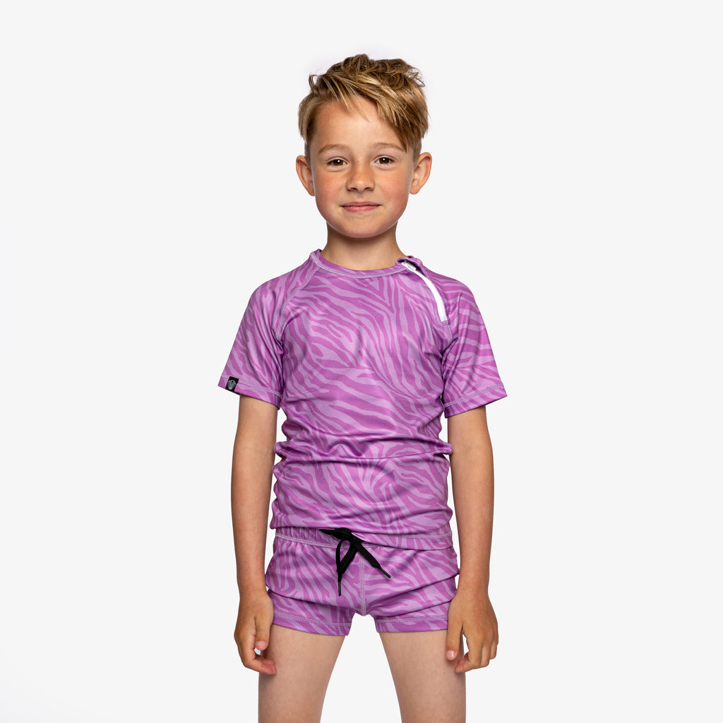 PURPLE SHADE <br/> SWIM TEE