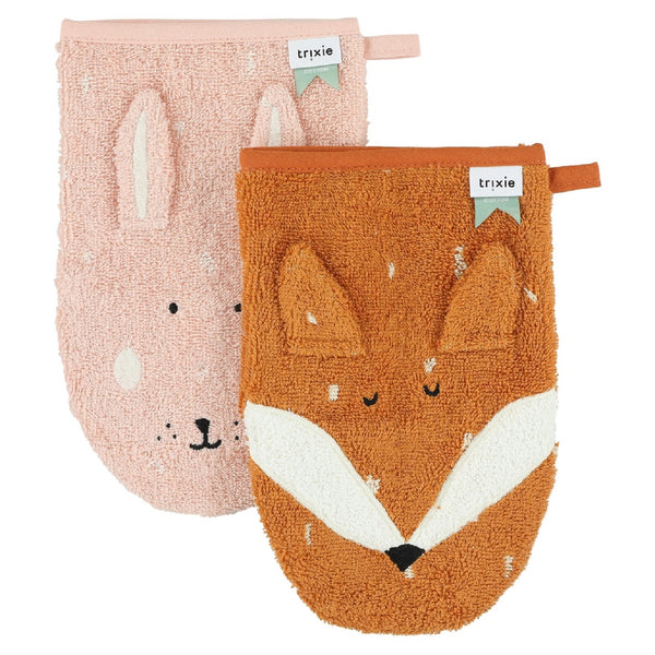 Washcloths <br/> 2-pack <br/> Mrs. Rabbit - Mr. Fox