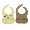 2 colors silicone bib