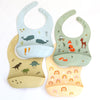 Different designed silicone bibs.