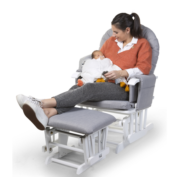 Footrest rocks along with you and the chair