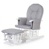  The gliding chair has thick cushions