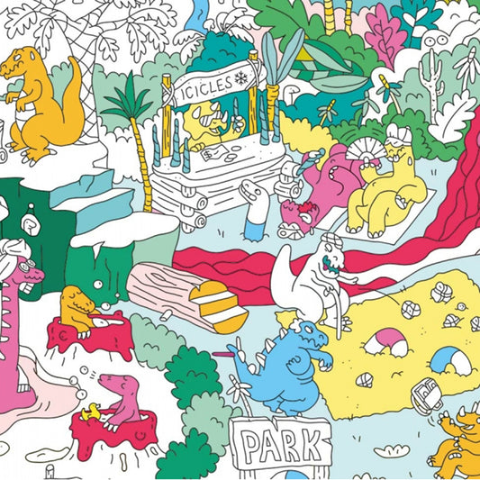 Adventure and discover while coloring