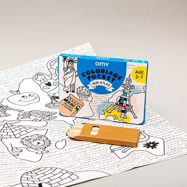 Pocket <br/> Coloring <br/> Mini Atlas