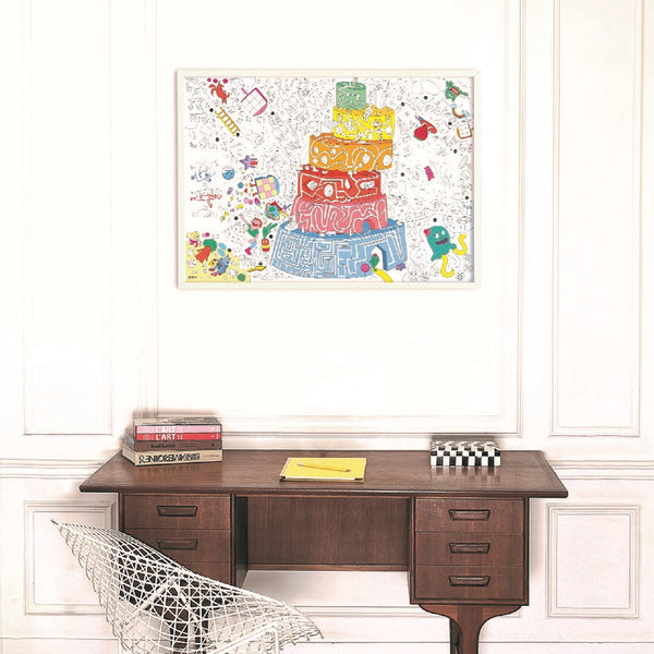 Large <br/> Poster <Br/> Games + Pencil