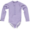 Lavender Ribbed Swimsuit