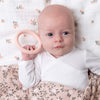 Strawberry Cream designed silicone teether rings.