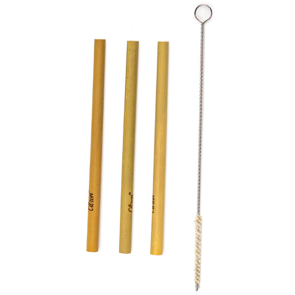 Set of 3 straw and brush