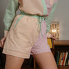 with elasticated waist band with drawstring