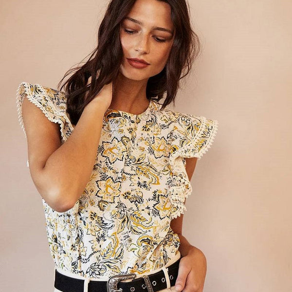 Butterfly Sleeveless top