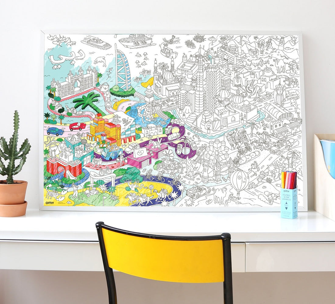 Dubai Map Poster from @OMY has finally arrived... and we cant wait to share it with you !