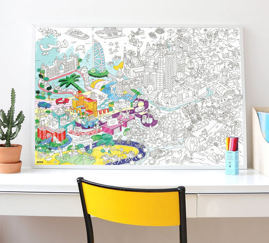 Dubai Map Poster from @OMY has finally arrived... and we cant wait to share it with you !
