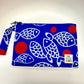 Flat Pouch <br/> Blue Fish