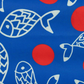 Flat Pouch <br/> Blue Fish