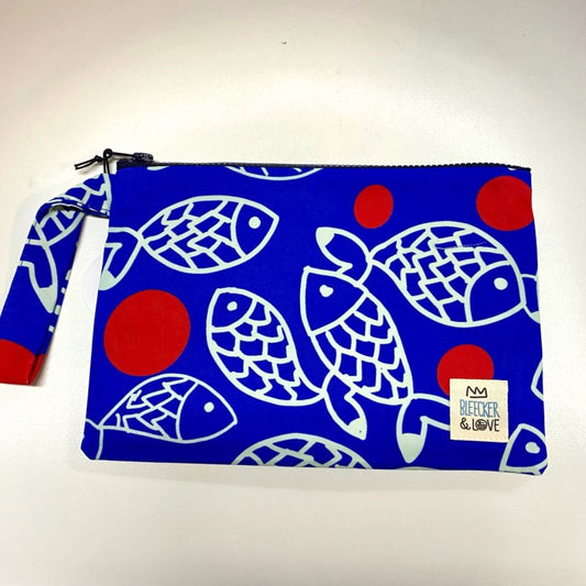 Flat Pouch <br/> Blue Fish