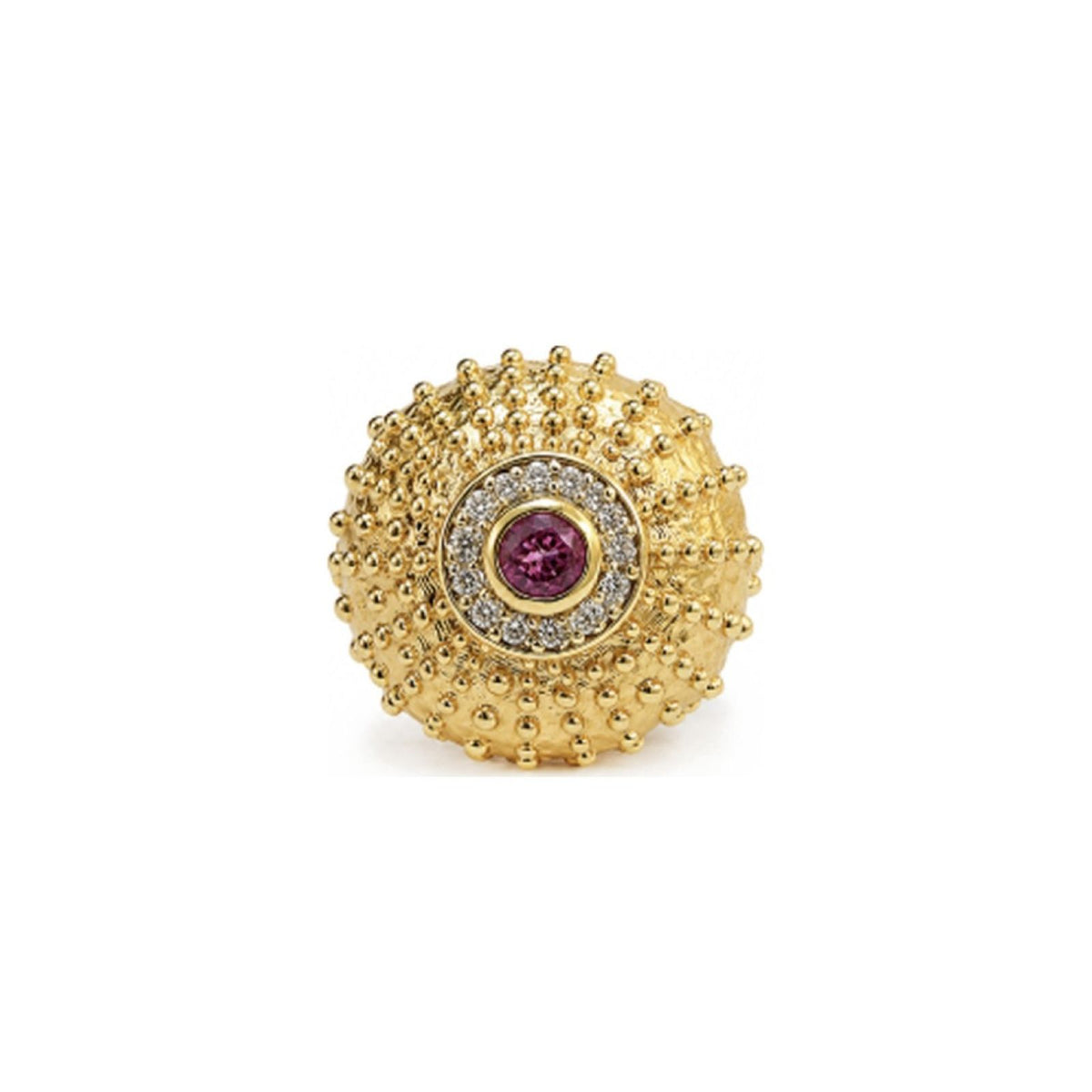 Pink Tourmaline <br/> Sea Urchin Ring