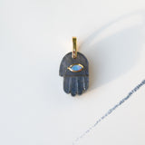 Hamsa Pendant <br/> Labradorite