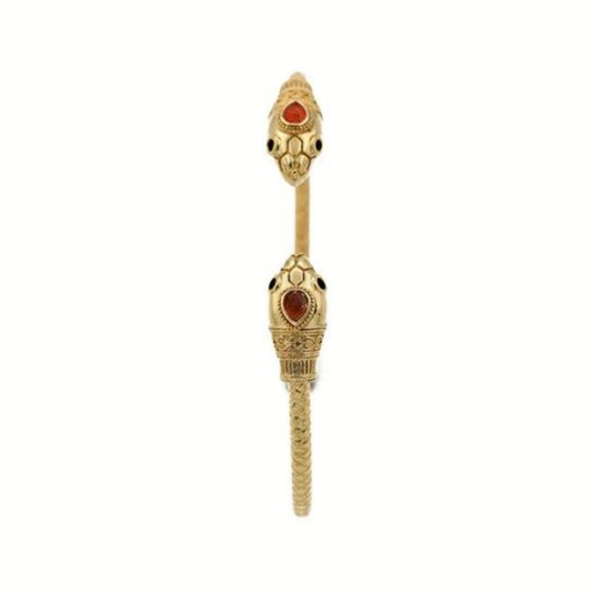 Double-Headed Sissi Bangle <br/> Garnet