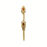 Double-Headed Sissi Bangle <br/> Garnet