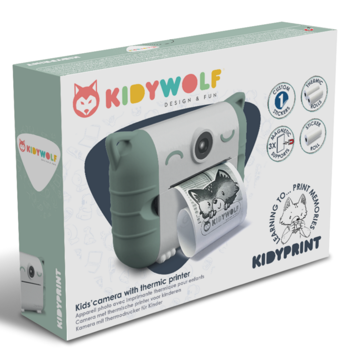 KIDYPRINT <br/>Thermal Printing Camera <br/> Green