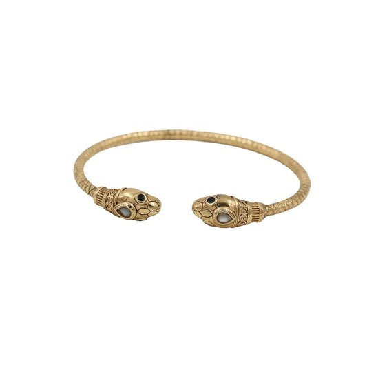 Double-Headed Sissi Bangle <br/> Mother of Pearl