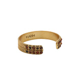 Jasmine Double Row Cuff <br/> Reddish Mix
