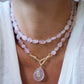 Lena Necklace <br/> Rose Quartz (75cm)