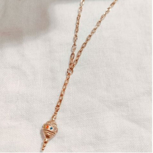 Golden Necklace <br/> Multicolor Pendant 50cm