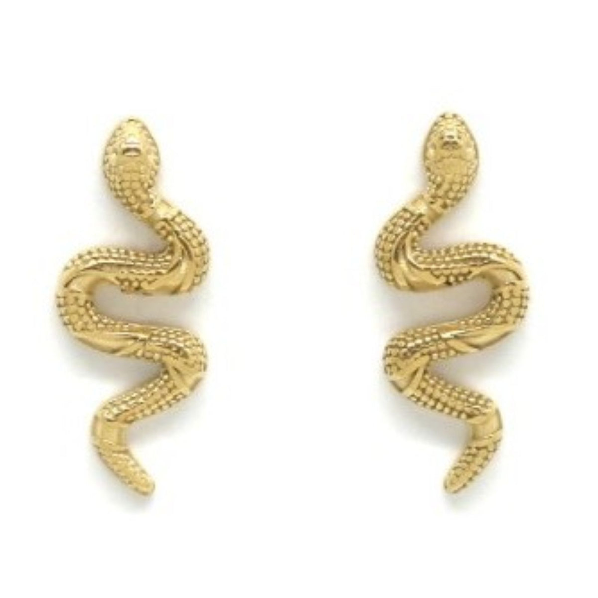 Gold Snake Earrings