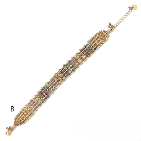 Four-Stone <br/> Woven Bracelet - B