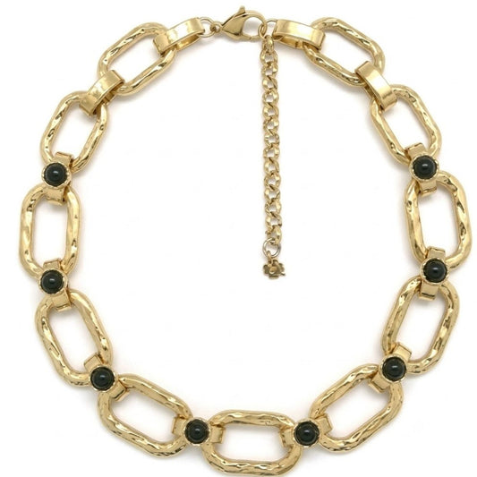 Gold Rectangular Link <br/> Chain Necklace