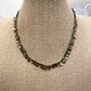 Pearl Necklace <br/> with Golden Lines and Stones - B