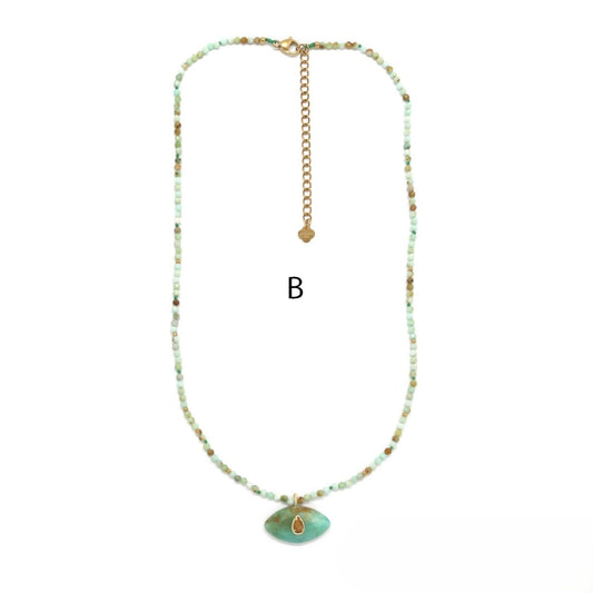 Amazonite Necklace <br/> Amazonite Jade Eye B