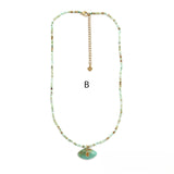 Amazonite Necklace <br/> Amazonite Jade Eye B